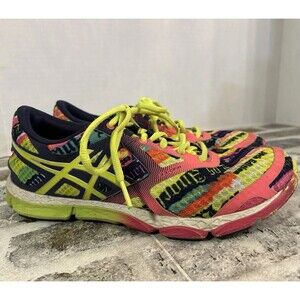 Asics LA Marathon Edition 2015 Women's Running Shoes Yellow Blue T55AQ Wm 8.5